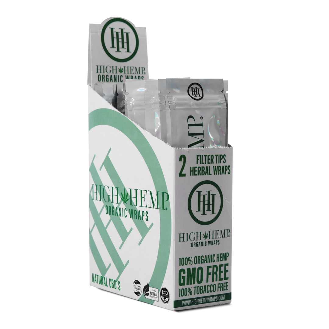 High Hemp Organic Hemp Wraps w/ tip (2 ea)