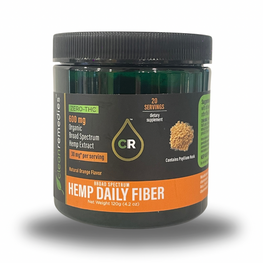 Hemp Daily Fiber Supplement (600mg Broad Spectrum CBD) 20 servings (30mg/ea)