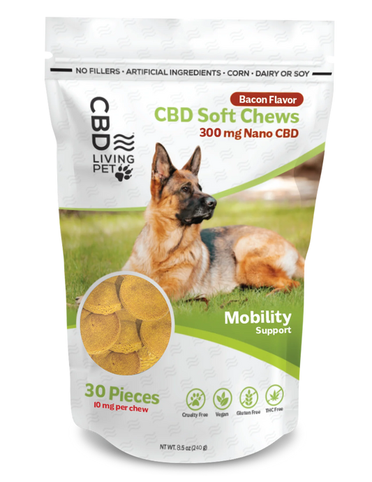 CBD Dog Mobility Support Soft Chews 300MG Nano CBD