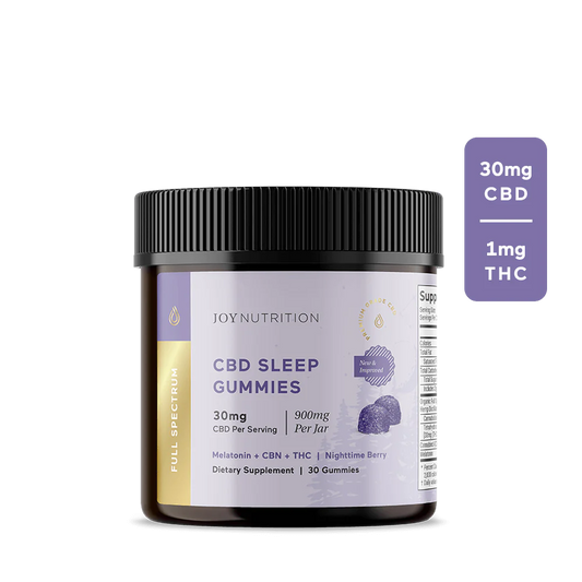 CBD Sleep Gummies + Melatonin (1mg THC)